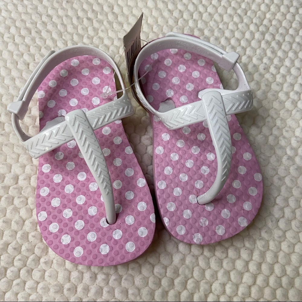 NWT I BABY polka dot SANDALS